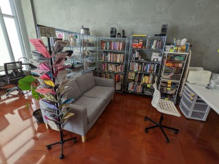 Library and Couch
